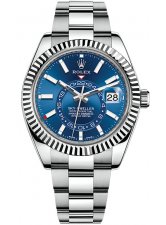 ROLEX SKY-DWELLER 42MM STEEL AND WHITE GOLD