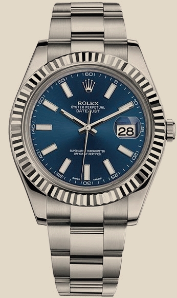 Rolex                                     Datejust II 41mm Steel and White Gold