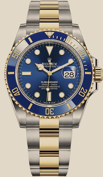 Rolex                                     Submariner Date 41 mm Steel and Yellow Gold