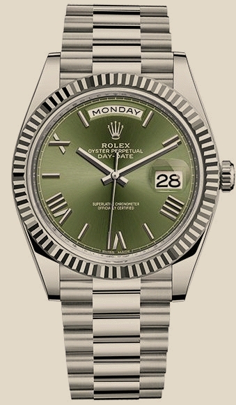 Rolex                                     Day-Date 40 mm White Gold