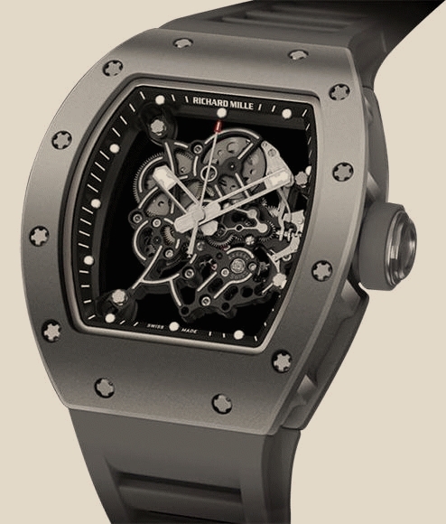 Richard Mille                                     Watches RM 055 Bubba Watson All Grey Boutique Edition 50 Pieces LTD Edition
