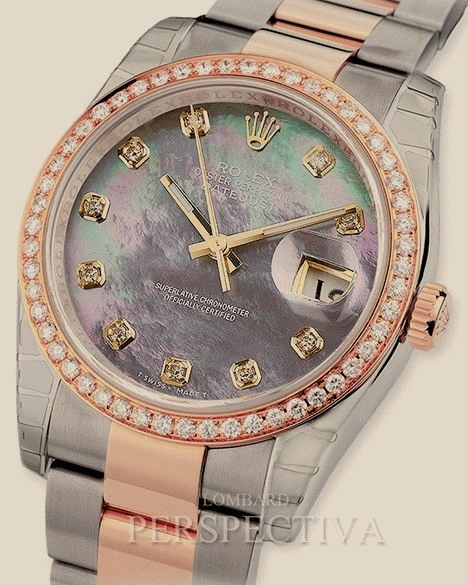 Rolex                                     Oyster Datejust 36mm Steel and Everose Gold